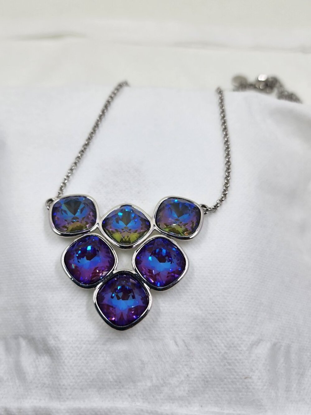 Touchstone Crystal Deliteful Necklace with Stud Earrings